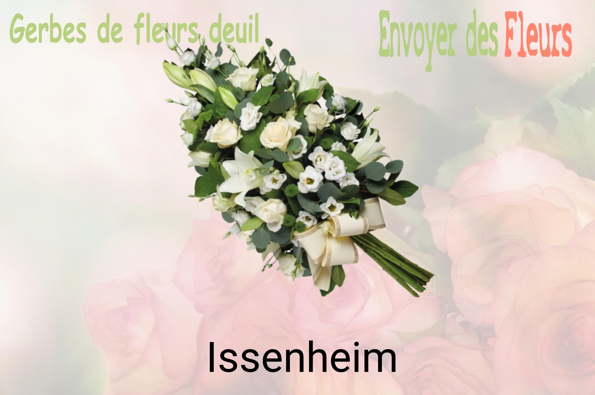 Gerbe de fleurs de deuil livrée à Issenheim